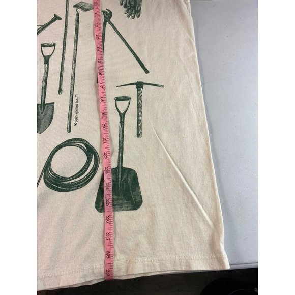 Gardening Tools AOP 90s Vintage Tshirt Size L Made In USA *No Tag* - Picture 6 of 7